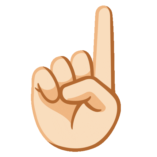 Index Pointing Up Emoji Google-animated