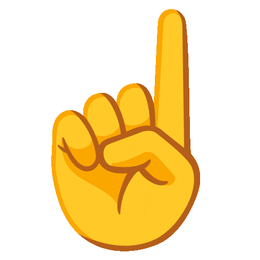 Index Pointing Up Emoji Google-animated