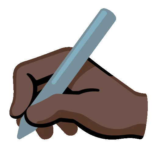 Writing Hand Emoji Google-animated