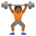 Person Lifting Weights Emoji Google