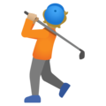 Person Golfing Emoji Google