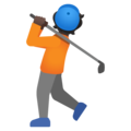 Person Golfing Emoji Google