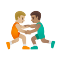 Men Wrestling Emoji Google