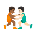 Men Wrestling Emoji Google