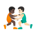 Men Wrestling Emoji Google