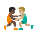 Men Wrestling Emoji Google