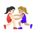 Women Wrestling Emoji Google