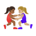 Women Wrestling Emoji Google