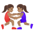 Women Wrestling Emoji Google