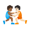 People Wrestling Emoji Google