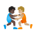 People Wrestling Emoji Google