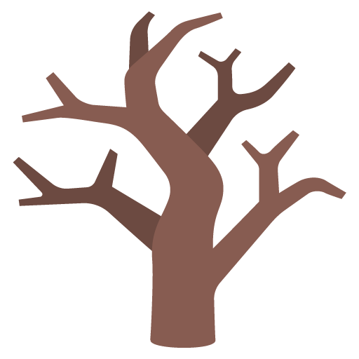 Leafless Tree Emoji Google