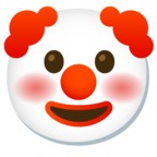 Clown Face Emoji Google