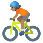 Person Biking Emoji Google