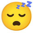 Sleeping Face Emoji Google