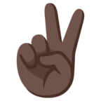Victory Hand Emoji Google