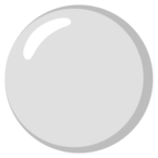 White Circle Emoji Google