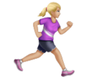 Woman Running Facing Right Emoji Huawei