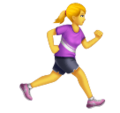 Woman Running Facing Right Emoji Huawei