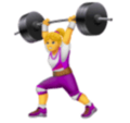 Woman Lifting Weights Emoji Huawei
