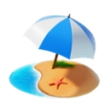 Beach With Umbrella Emoji Huawei