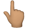 Backhand Index Pointing Up Emoji Huawei