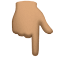 Backhand Index Pointing Down Emoji Huawei