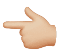 Backhand Index Pointing Left Emoji Huawei