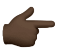 Backhand Index Pointing Right Emoji Huawei