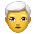 Man White Hair Emoji Huawei