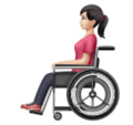 Woman In Manual Wheelchair Emoji Huawei
