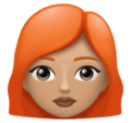 Woman Red Hair Emoji Huawei