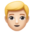 Man Blond Hair Emoji Huawei