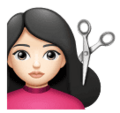 Woman Getting Haircut Emoji Huawei