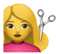 Woman Getting Haircut Emoji Huawei