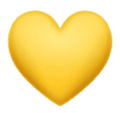 Yellow Heart Emoji Huawei