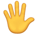 Hand With Fingers Splayed Emoji Huawei