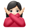 Woman Gesturing No Emoji Huawei