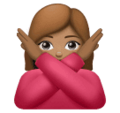 Woman Gesturing No Emoji Huawei