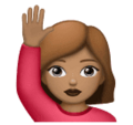 Woman Raising Hand Emoji Huawei