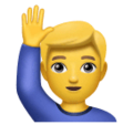 Man Raising Hand Emoji Huawei