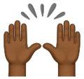 Raising Hands Emoji Huawei
