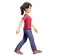 Woman Walking Facing Right Emoji Huawei