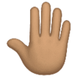 Raised Back Of Hand Emoji Huawei