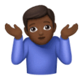 Man Shrugging Emoji Huawei