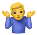 Man Shrugging Emoji Huawei
