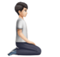 Person Kneeling Facing Right Emoji Huawei