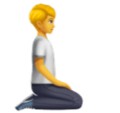 Person Kneeling Facing Right Emoji Huawei