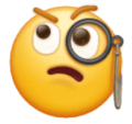 Face With Monocle Emoji Huawei
