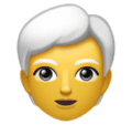 Person White Hair Emoji Huawei